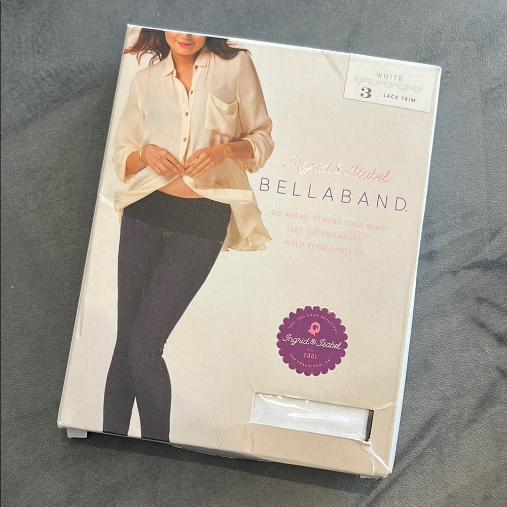 Ingrid & Isabel Bellaband with White Lace Trim